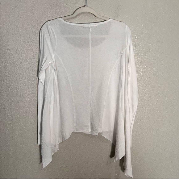 TYSA Long Sleeve White Asymmetrical Y2K Fairy Top - Picture 6 of 9